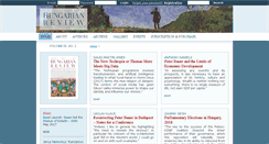 Desktop Screenshot of hungarianreview.com